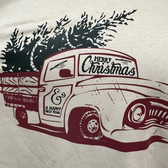 Vintage Truck Holiday Christmas T-shirt - Picture 5 of 7